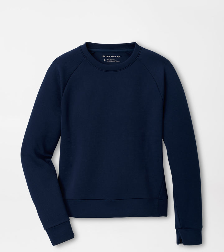Peter Millar Lumi-Knit Performance Crewneck: Navy