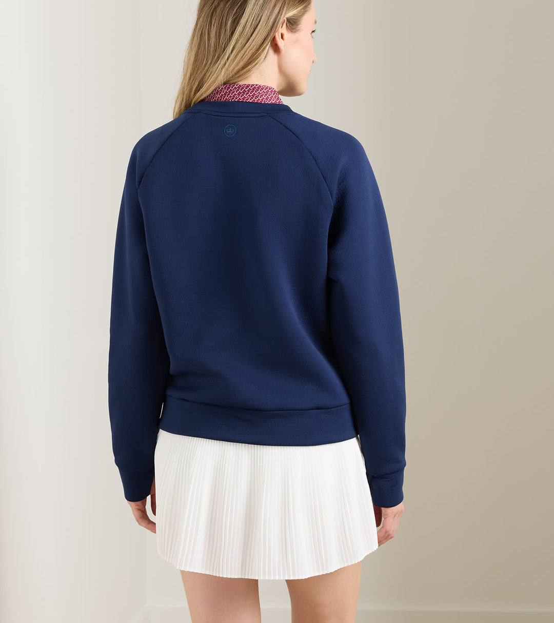 Peter Millar Lumi-Knit Performance Crewneck: Navy