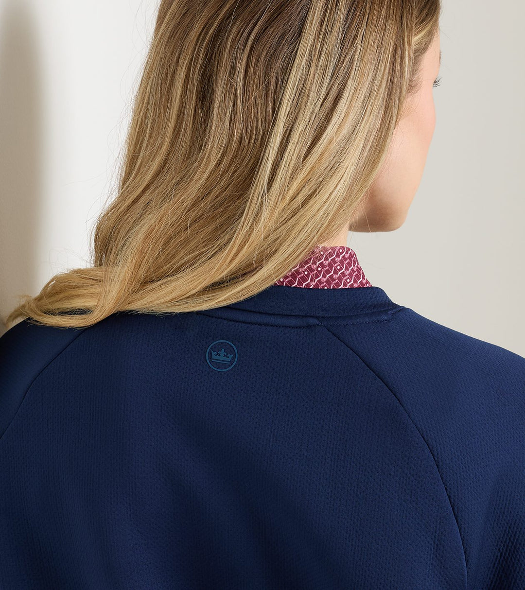 Peter Millar Lumi-Knit Performance Crewneck: Navy