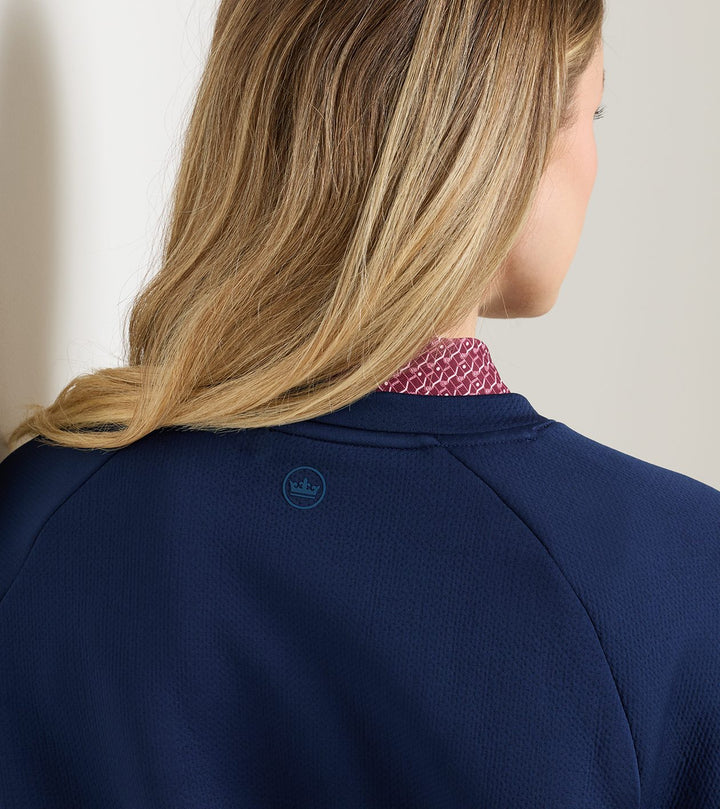 Peter Millar Lumi-Knit Performance Crewneck: Navy
