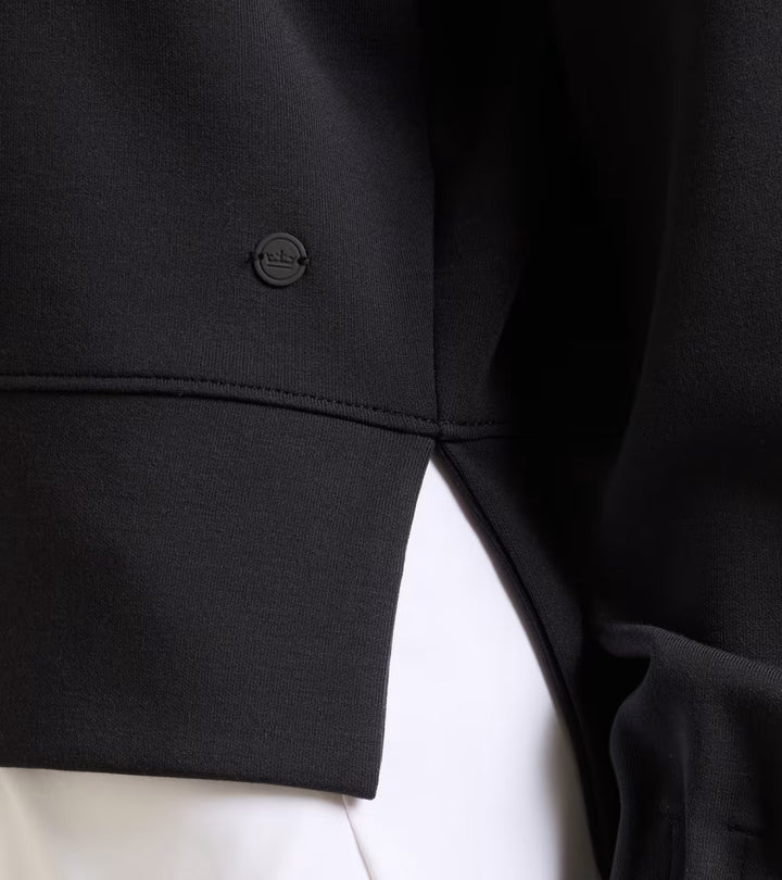 Peter Millar Flora Knit Half-Zip Pullover: Black