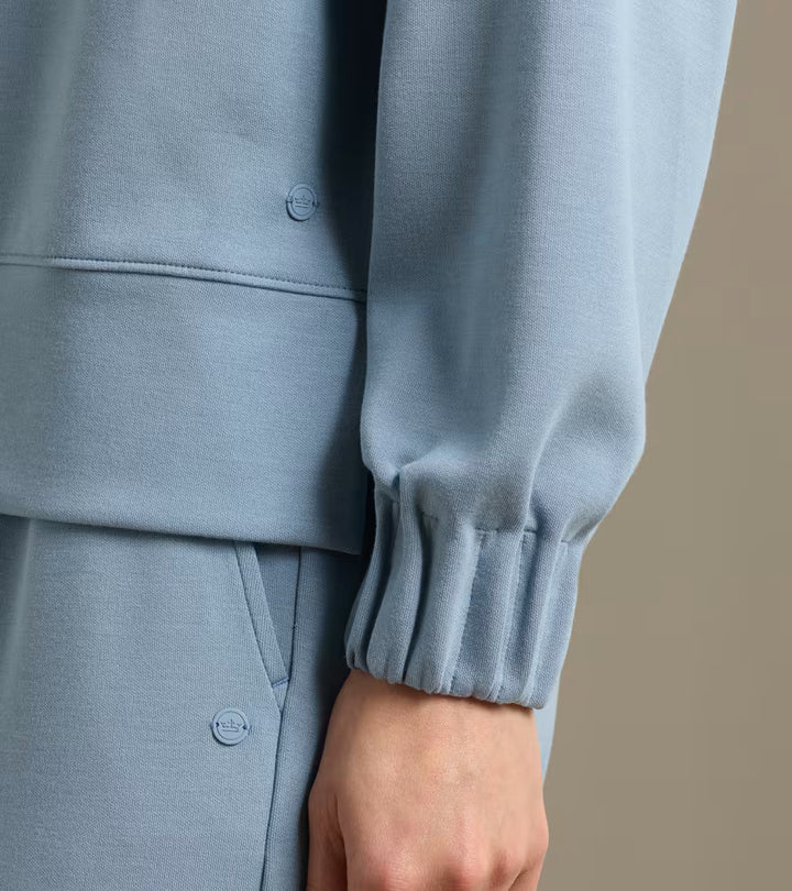 Peter Millar Flora Knit Half-Zip Pullover: Rainwater