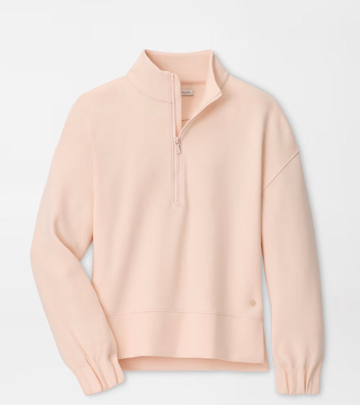 Peter Millar Flora Knit Half-Zip Pullover: Rosewater