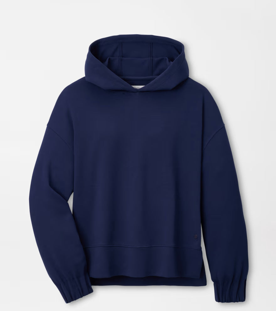 Peter Millar Flora Knit Hoodie: Navy