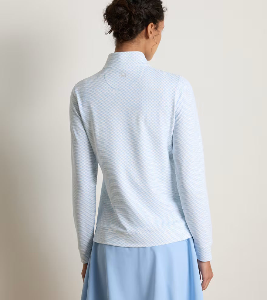 Peter Millar Perth Courtside Charm Printed Performance Quarter-Zip: Multi