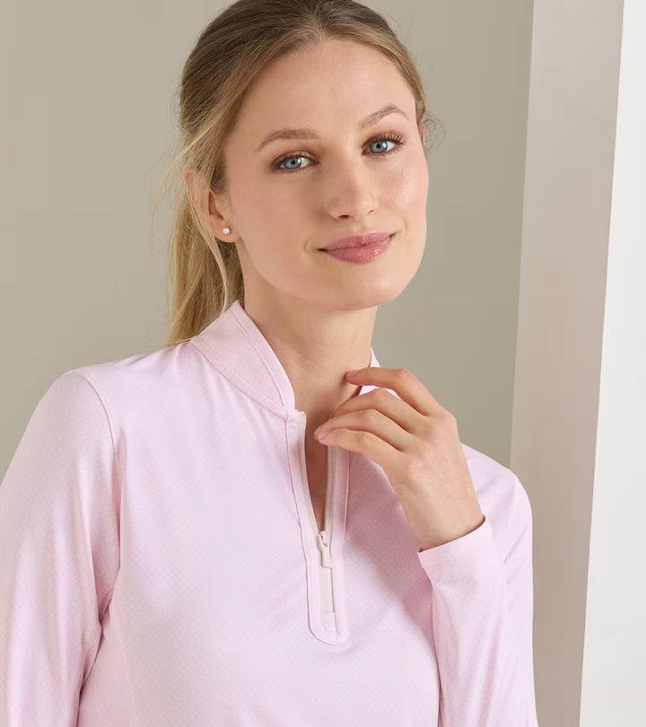 Peter Millar Shadebreak Playful Petals Lightweight Sunshirt: Pearl Pink
