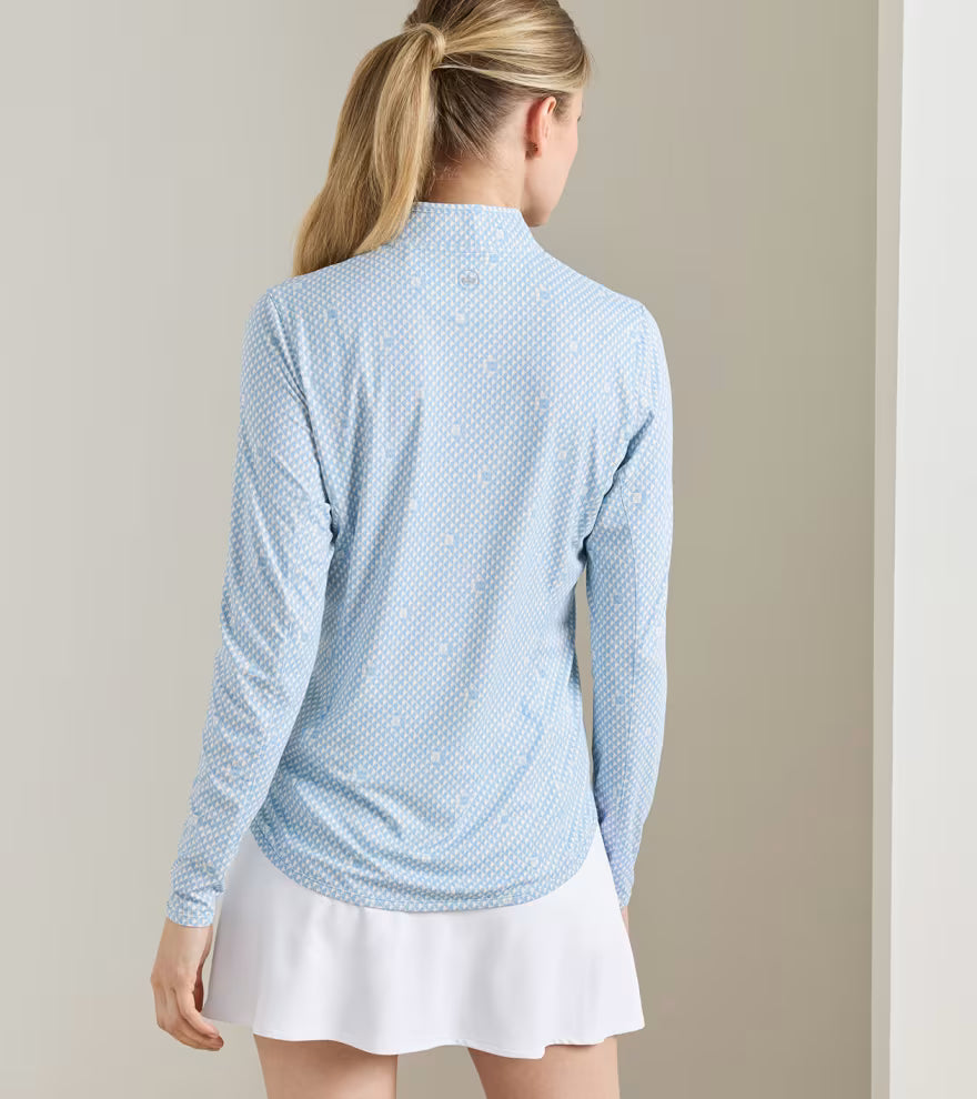 Peter Millar Shadebreak Long Shot Lightweight Sunshirt: Cottage Blue