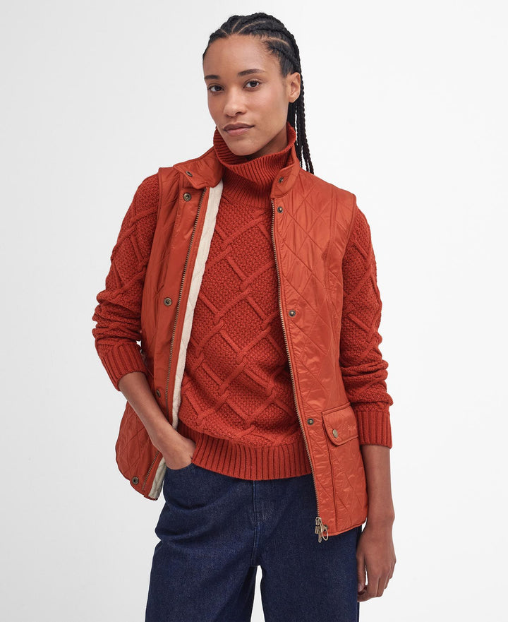 Barbour Wray Gilet: Spiced Pumpkin