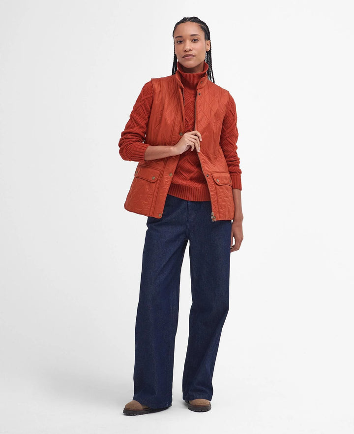 Barbour Wray Gilet: Spiced Pumpkin