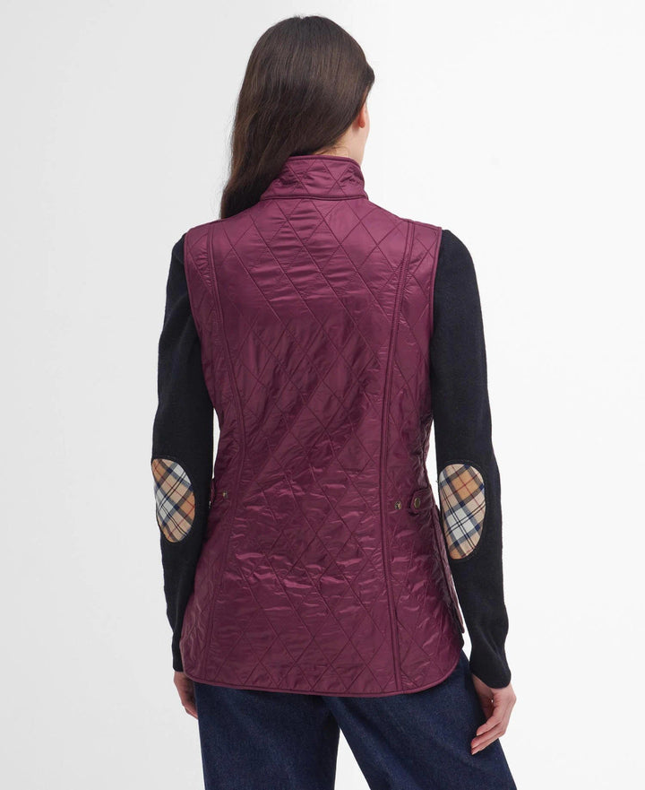 Barbour Wray Gilet: Cabernet/Brown