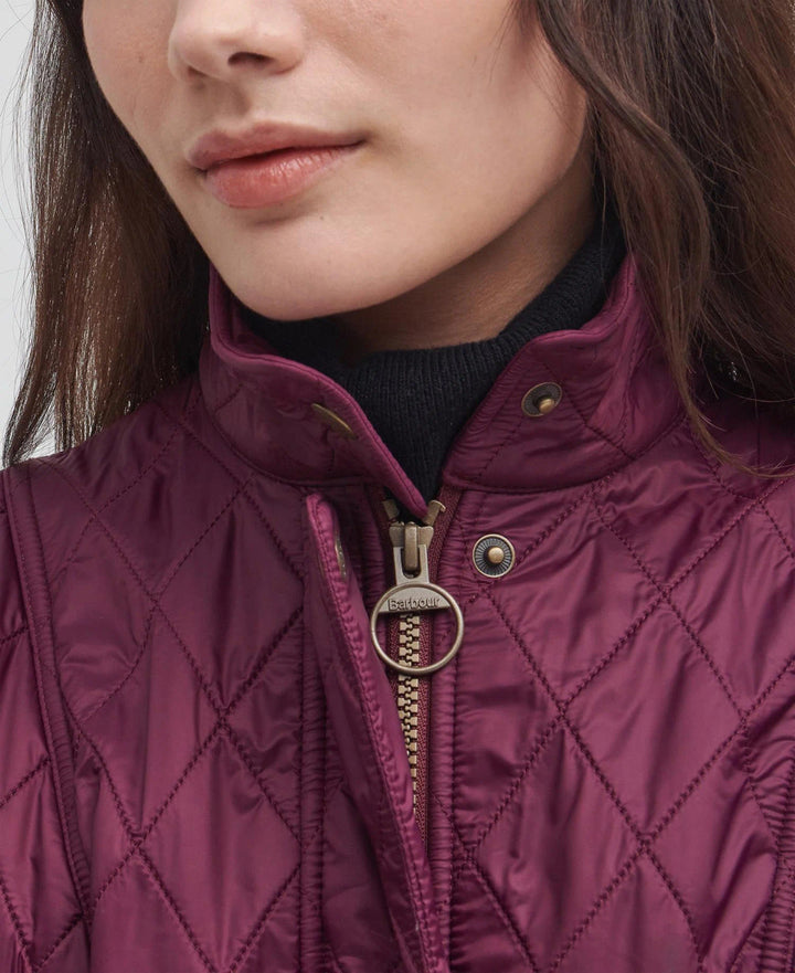 Barbour Wray Gilet: Cabernet/Brown