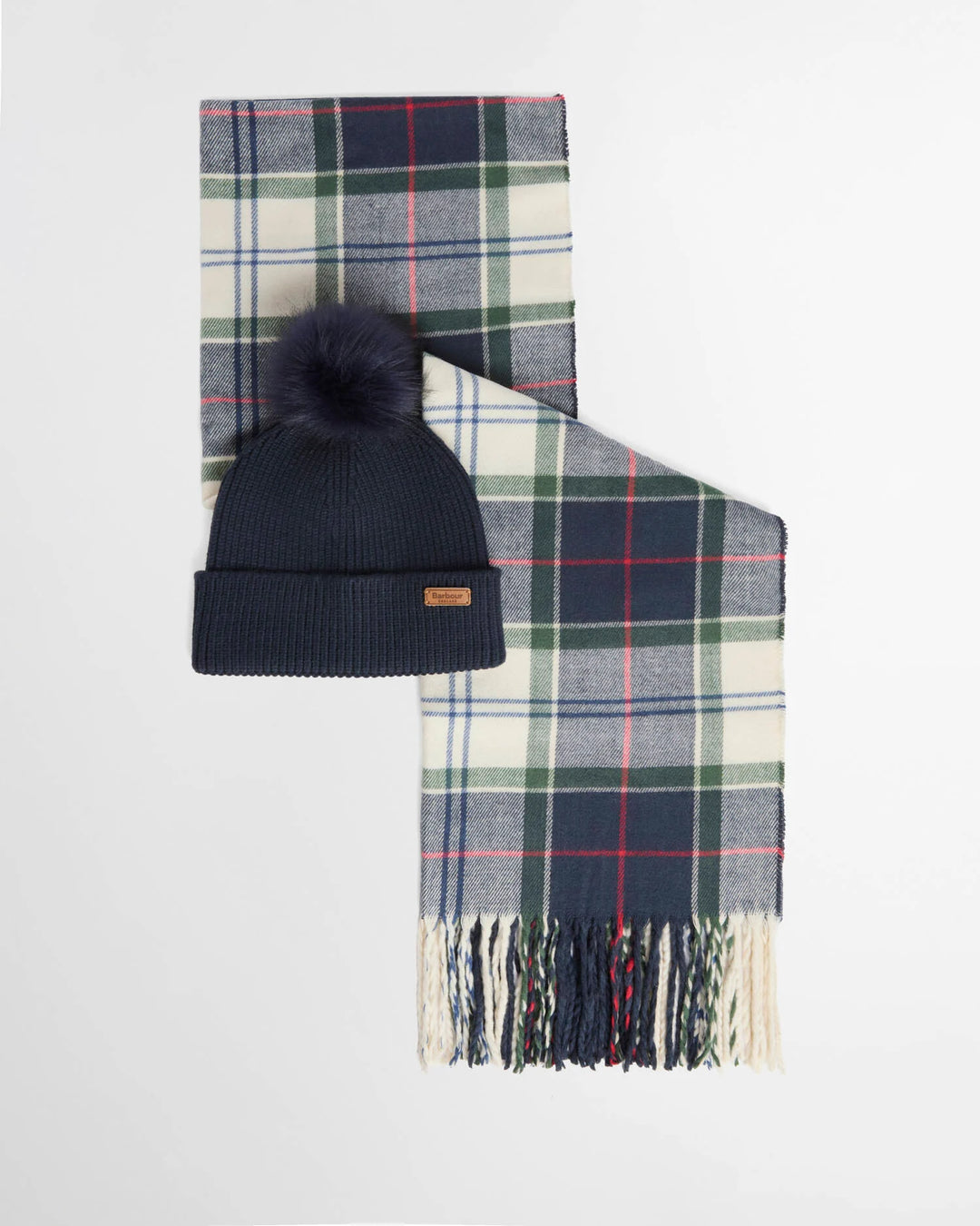Barbour Dover Beanie & Hailes Scarf Gift Set: Light Evergreen