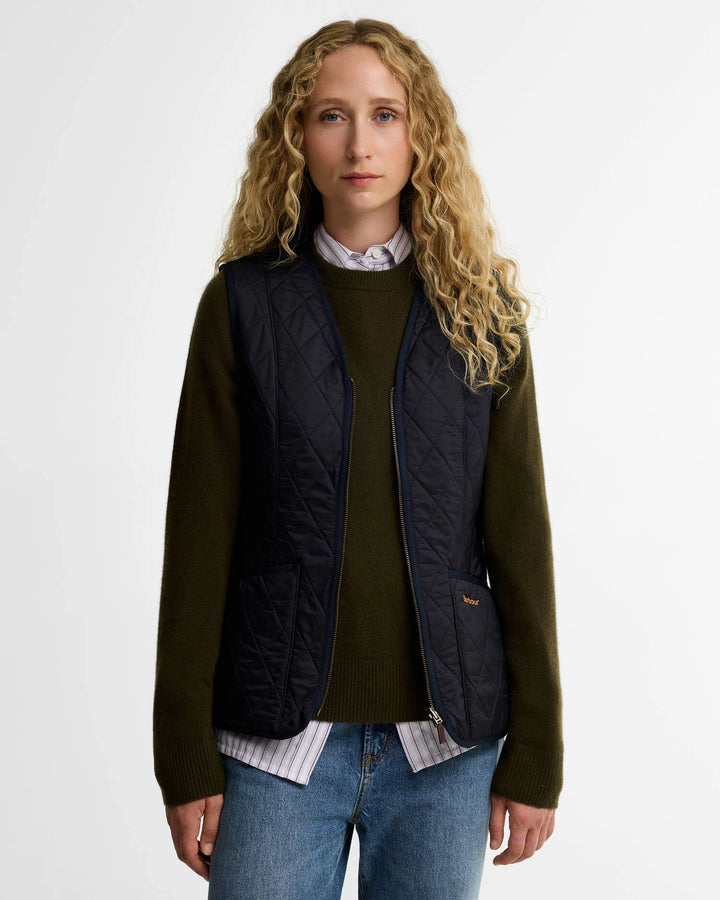 Barbour Women's Fleece Betty Liner: Navy