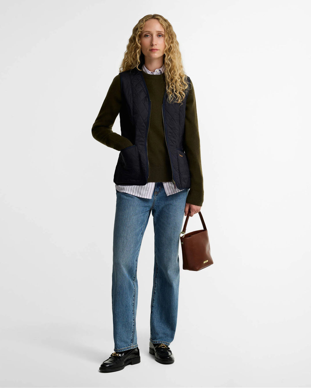 Barbour Women's Fleece Betty Liner: Navy
