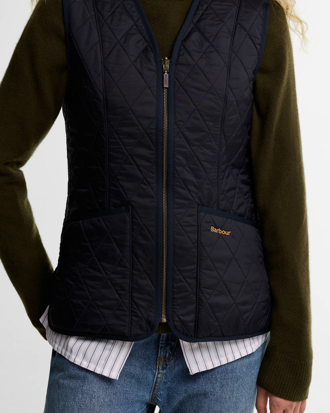 Barbour Women's Fleece Betty Liner: Navy