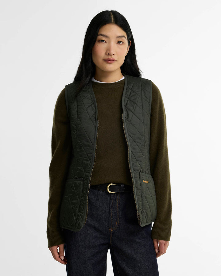 Barbour Women's Fleece Betty Liner: Dark Olive
