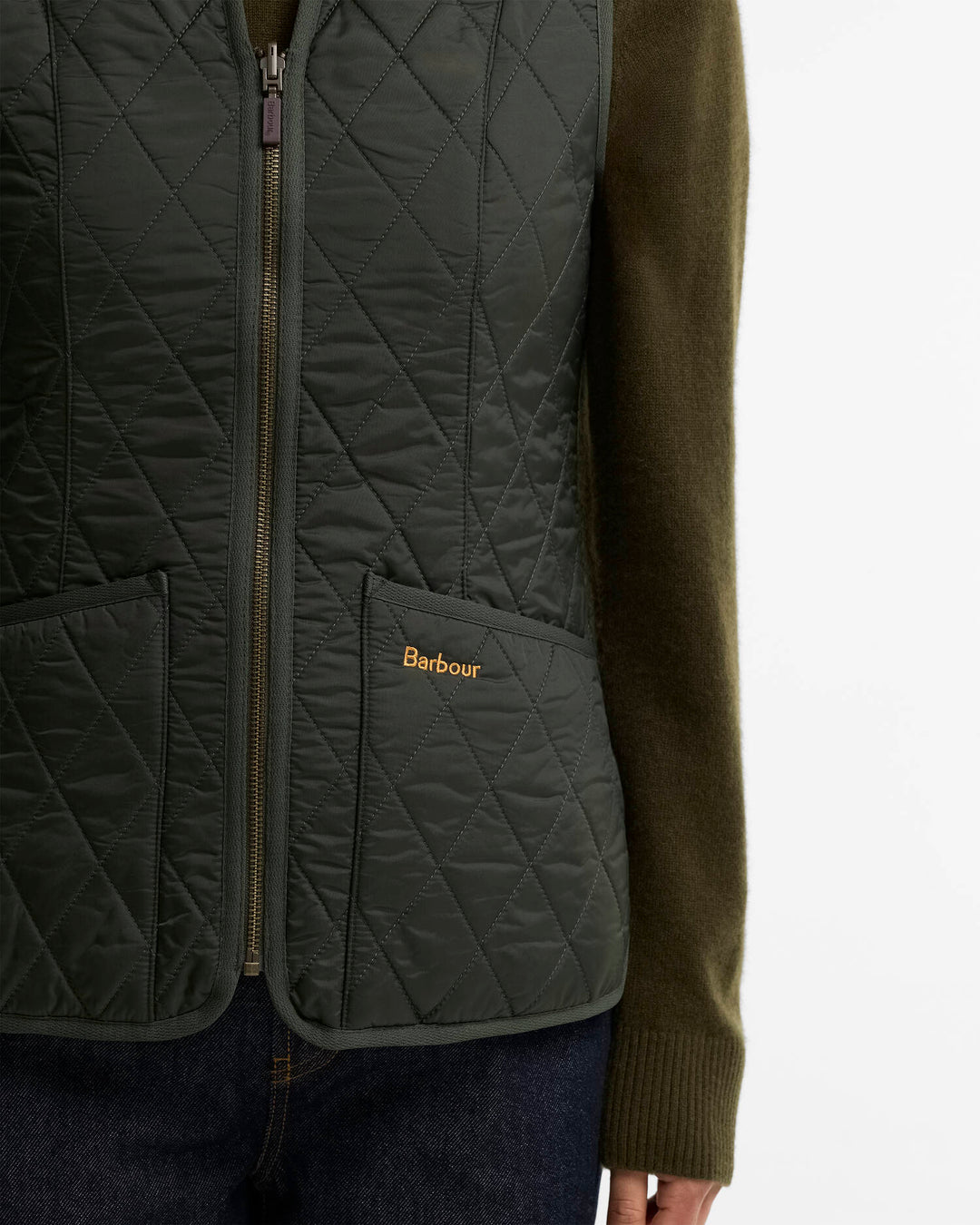 Barbour Women's Fleece Betty Liner: Dark Olive