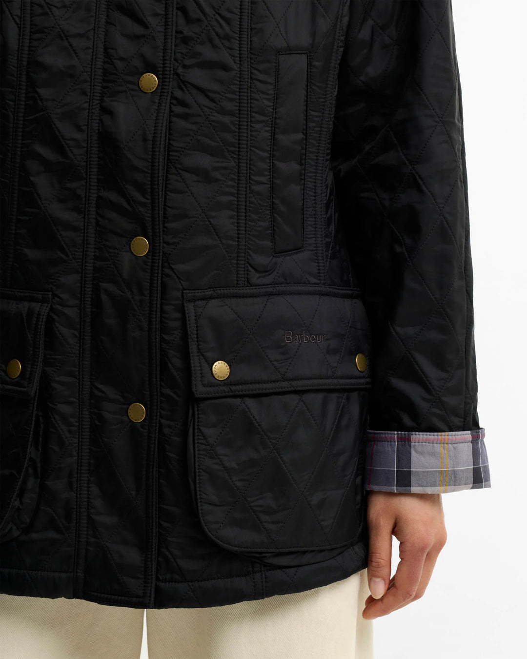Barbour Beadnell Polarquilt Jacket: Black