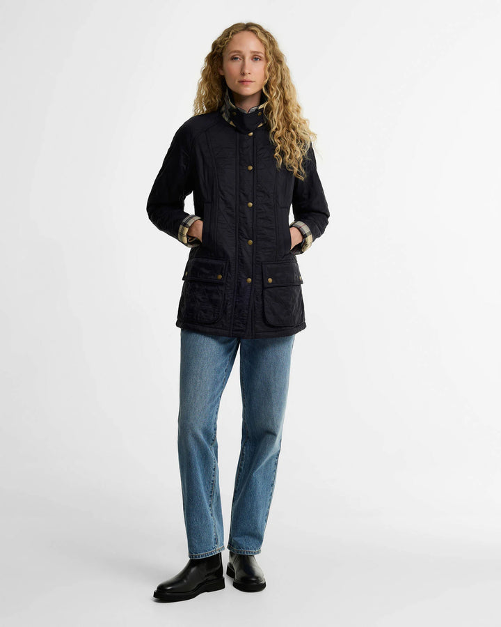 Barbour Beadnell Polarquilt Jacket: Navy