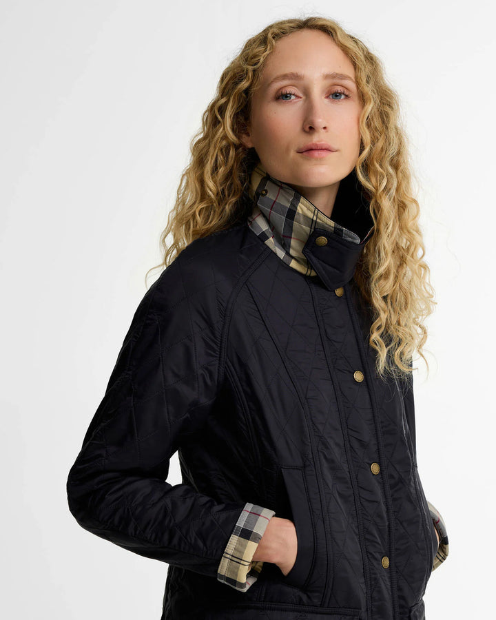 Barbour Beadnell Polarquilt Jacket: Navy