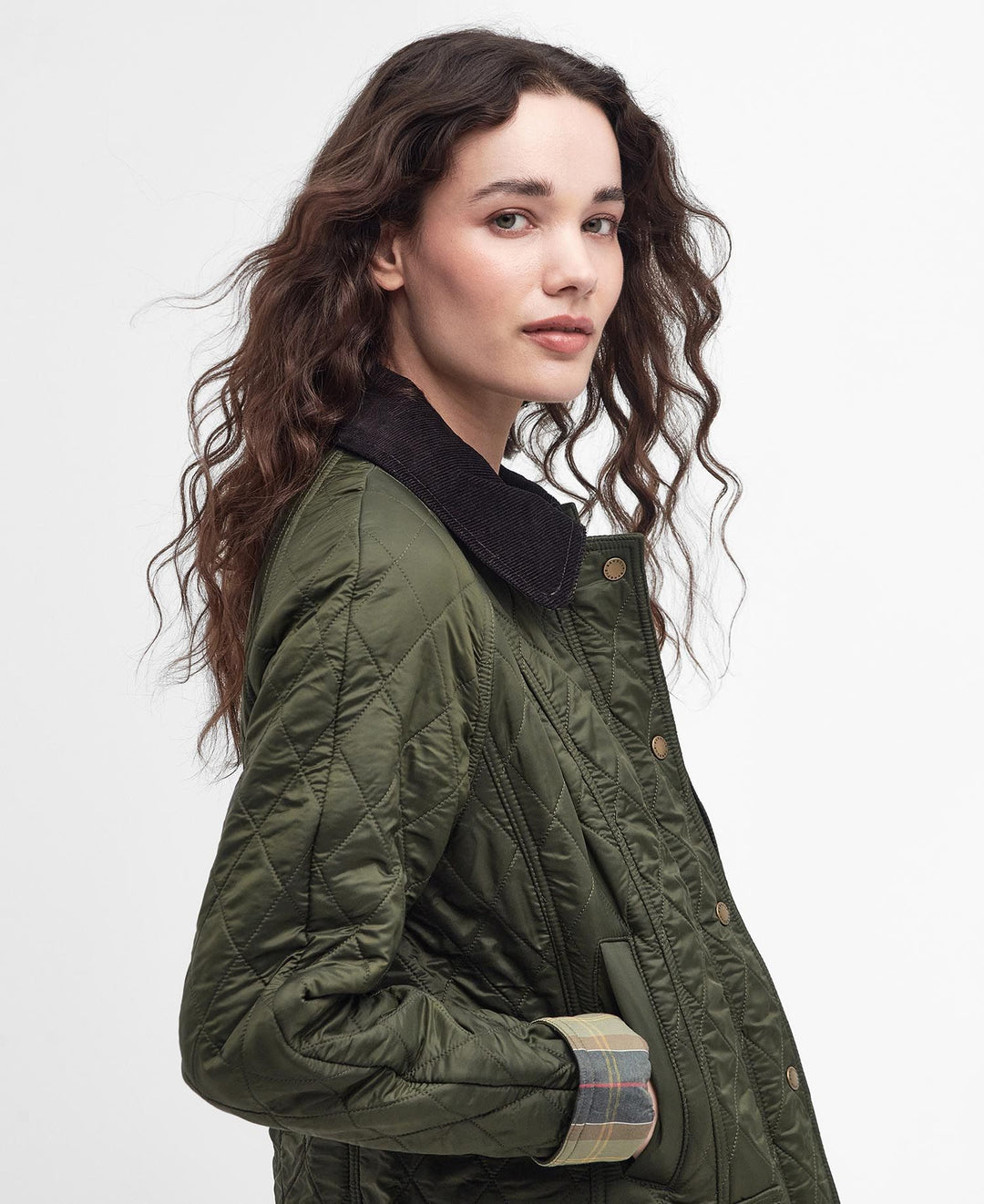 Barbour Beadnell Polarquilt Jacket: Olive