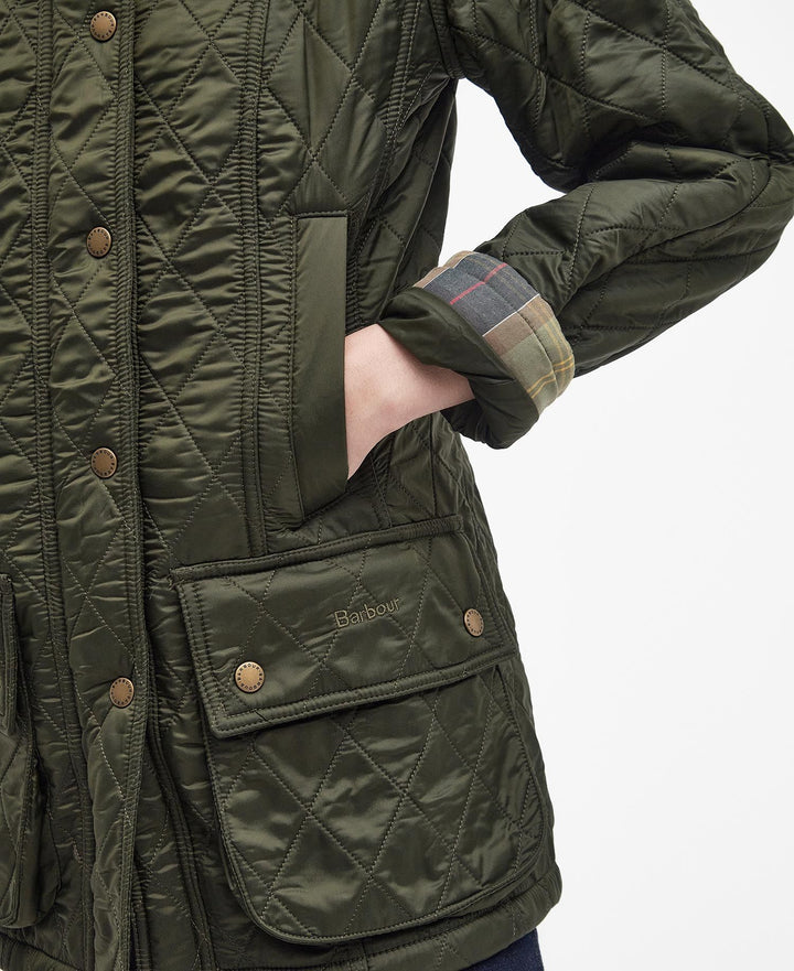 Barbour Beadnell Polarquilt Jacket: Olive