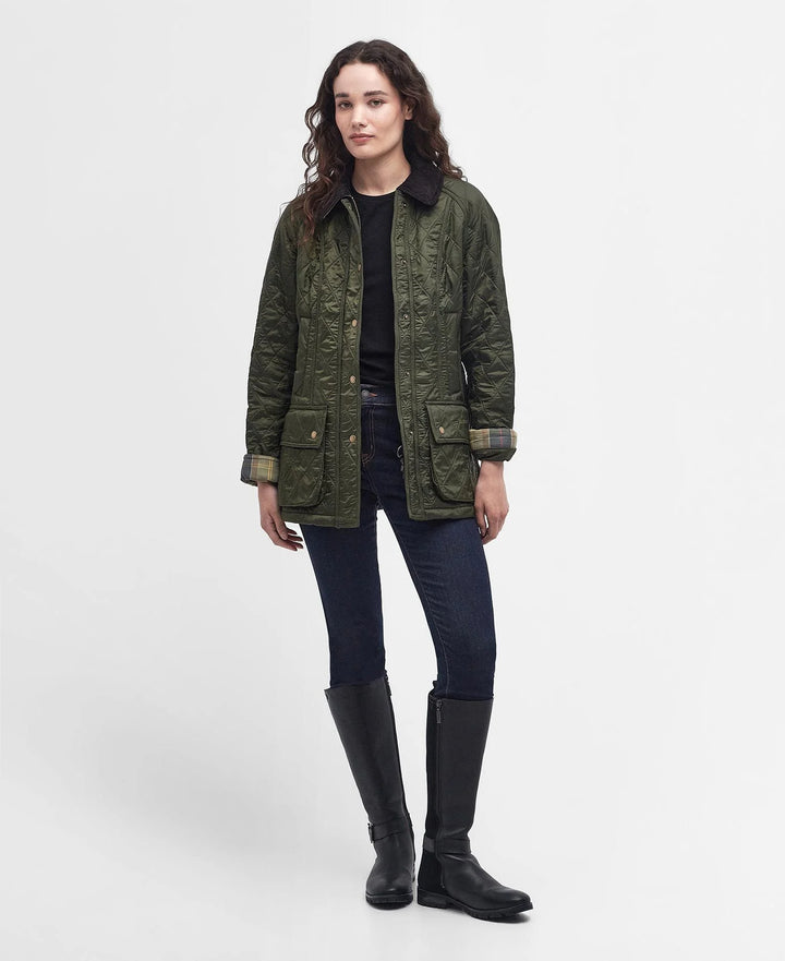 Barbour Beadnell Polarquilt Jacket: Olive