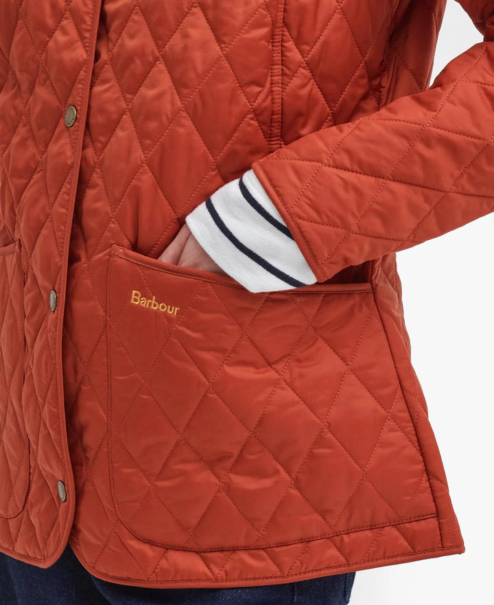 Barbour Annandale Quilted Jacket: Spiced Pumpkin