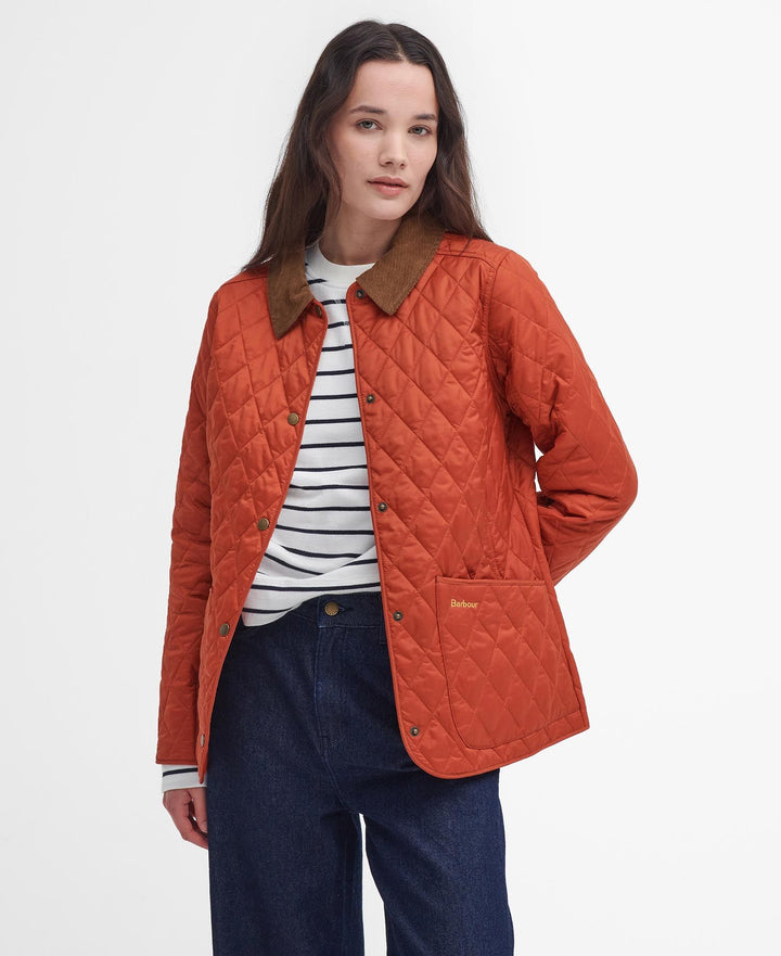 Barbour Annandale Quilted Jacket: Spiced Pumpkin