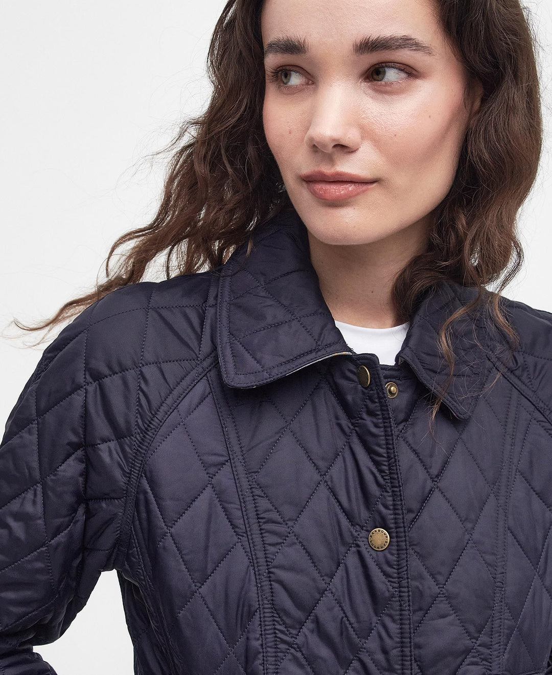 Barbour Summer Beadnell Quilted Jacket: Navy