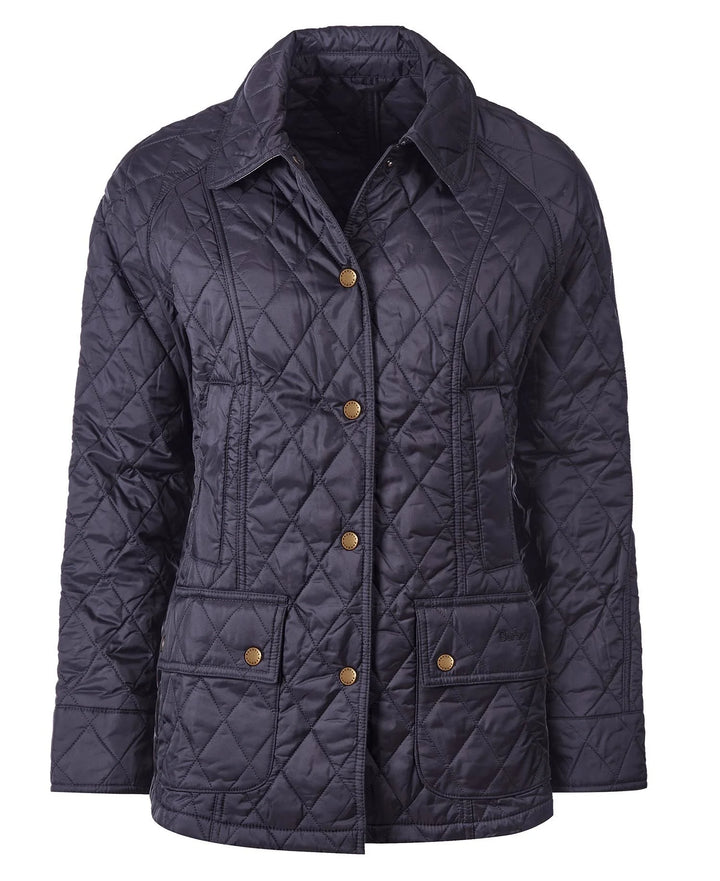 Barbour Summer Beadnell Quilted Jacket: Navy