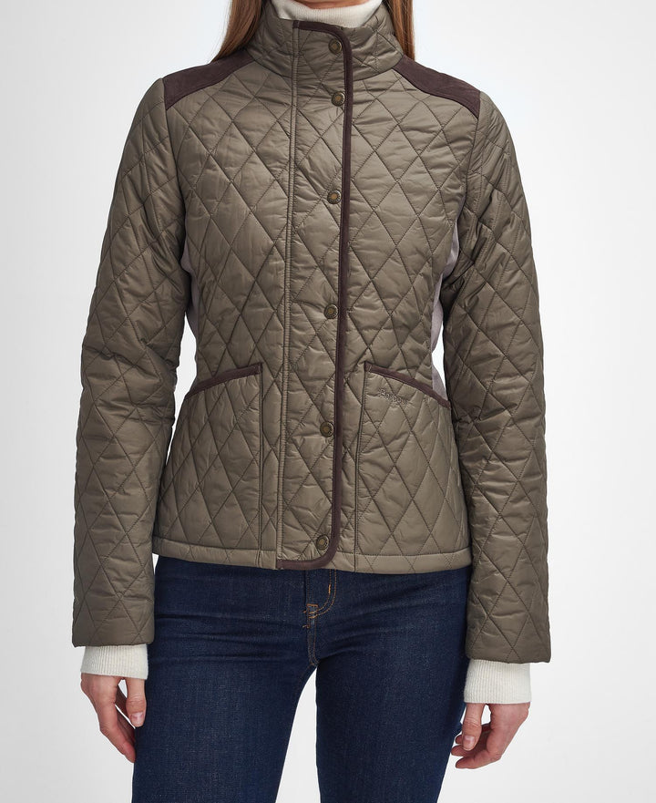 Barbour Highfield Quilted Jacket: Winter Moss/Classic