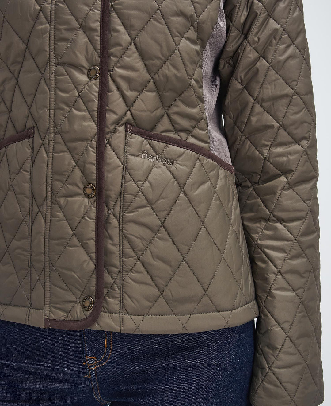 Barbour Highfield Quilted Jacket: Winter Moss/Classic