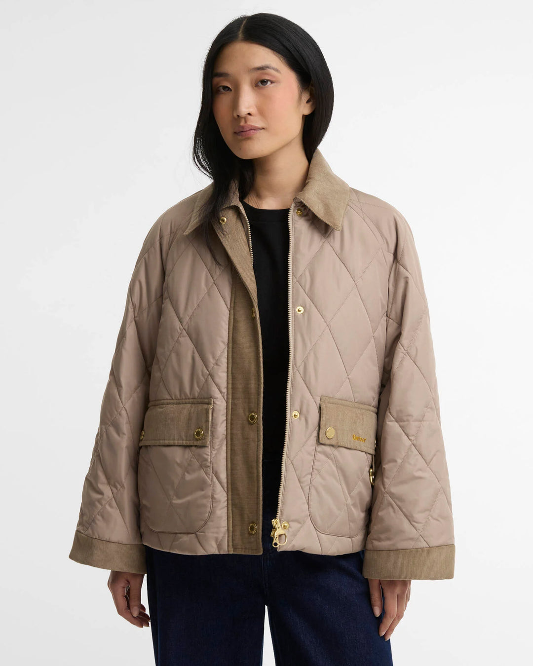 Barbour Kilnwick Quilted Jacket: Lt Trench/Ancient