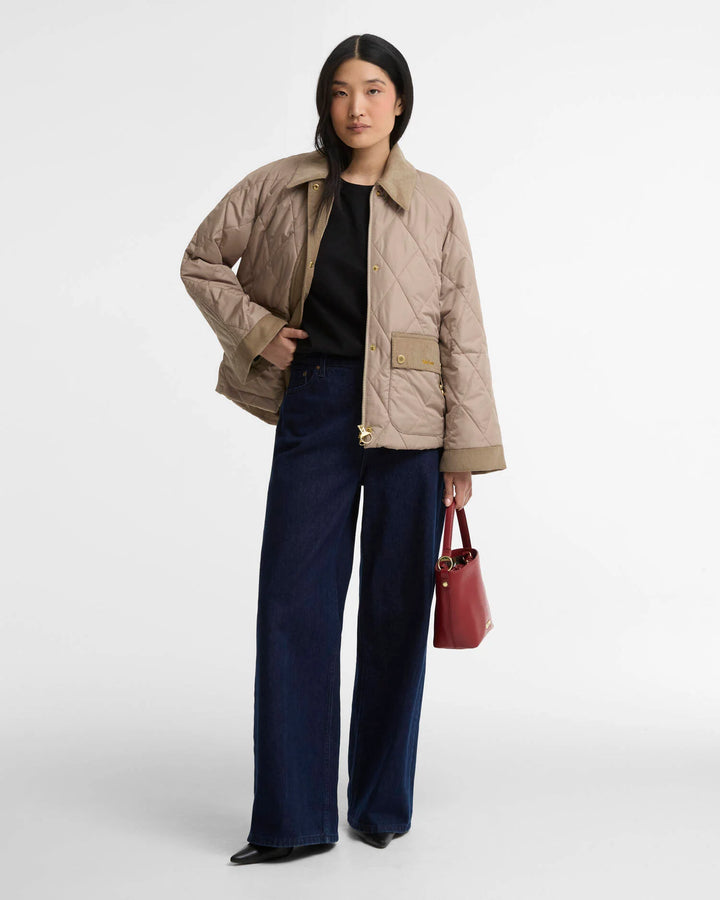 Barbour Kilnwick Quilted Jacket: Lt Trench/Ancient
