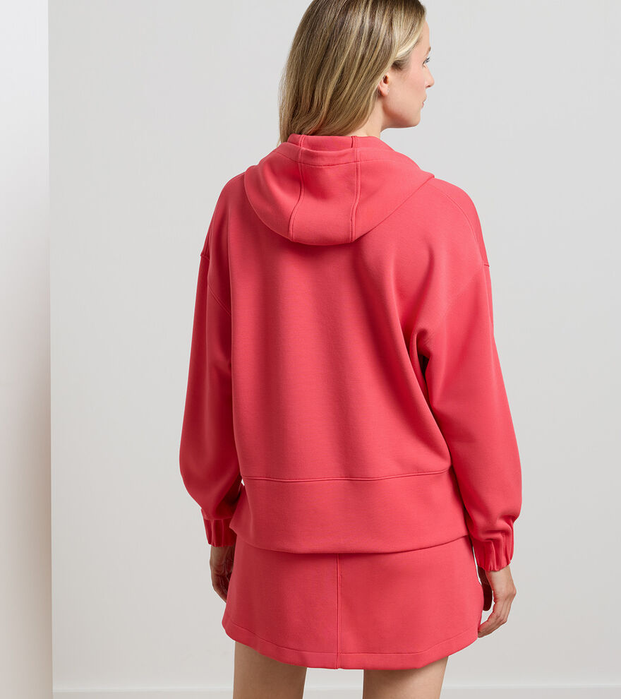 Peter Millar Women's Flora Knit Hoodie: Calabrian Red