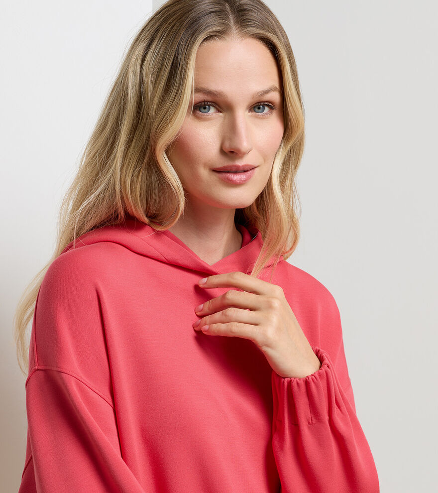 Peter Millar Women's Flora Knit Hoodie: Calabrian Red