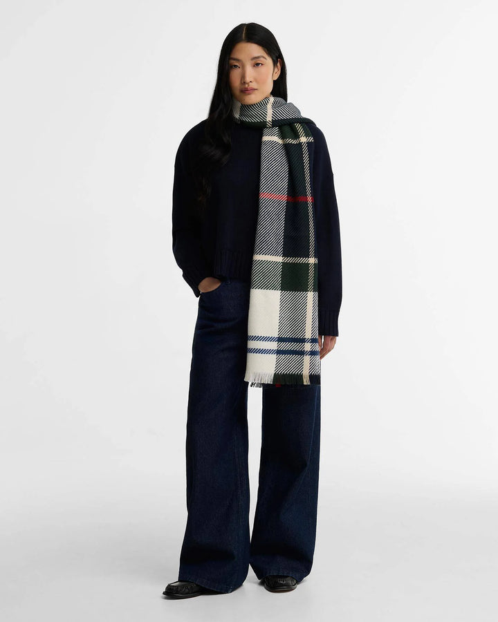 Barbour Blair Tartan Scarf: Lt Evergreen Tartan