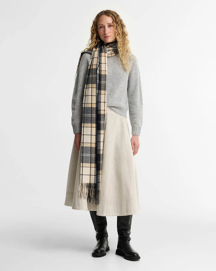 Barbour Hailes Tartan Scarf: Lt Birchwood Dress Tartan