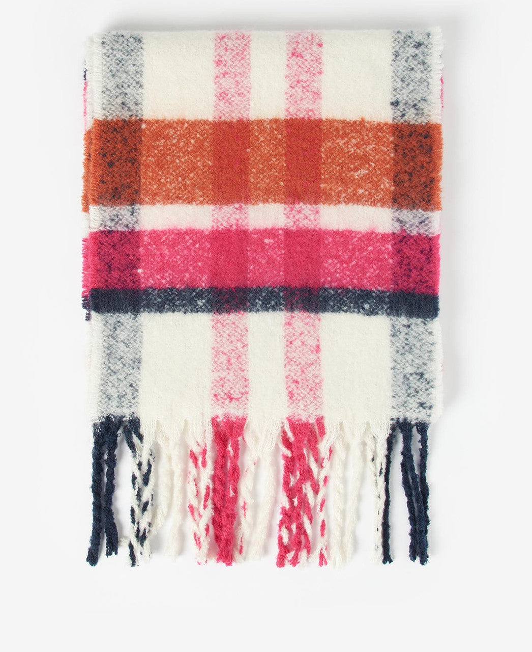 Barbour Rawson Scarf: Dahlia/Navy