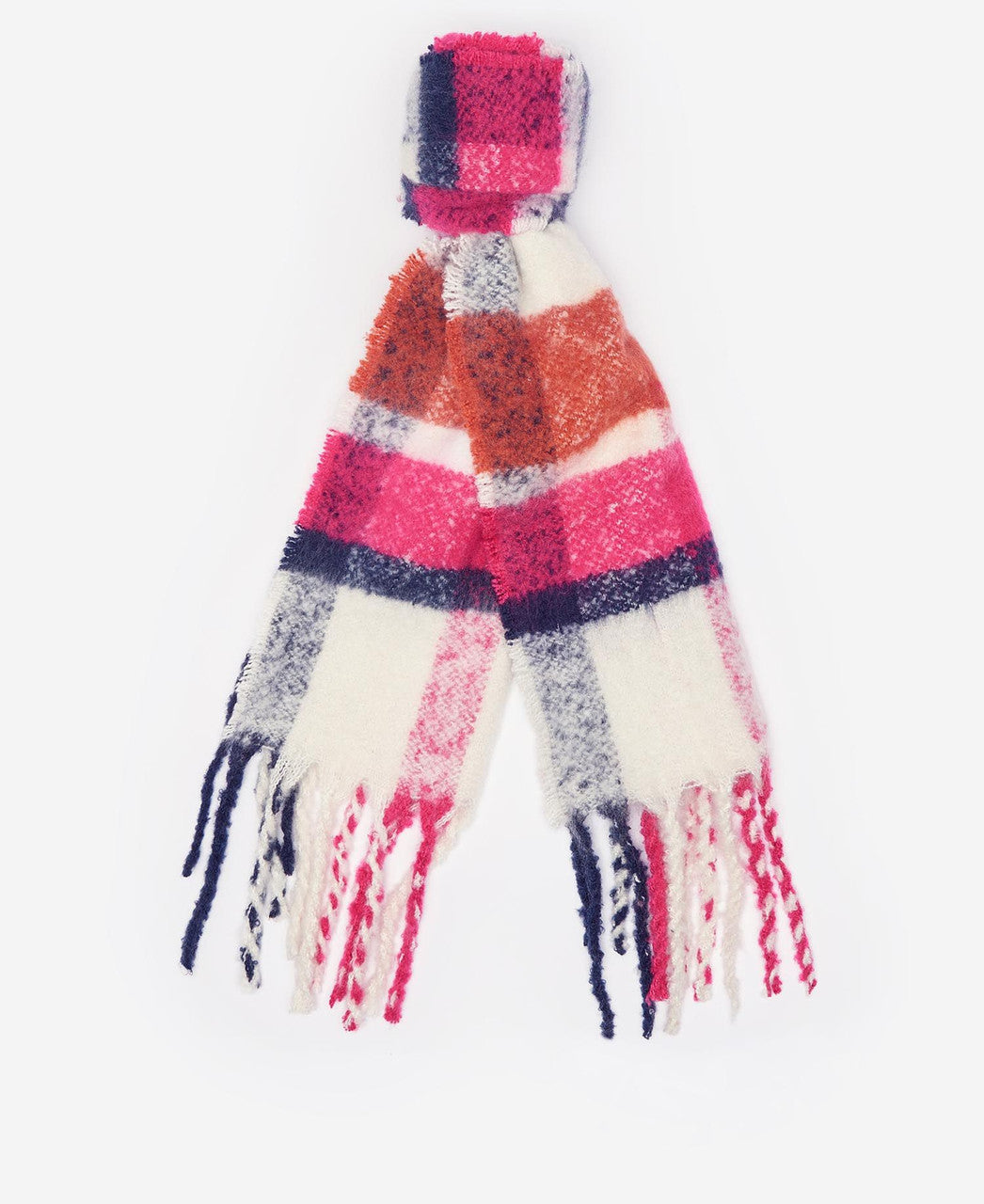 Barbour Rawson Scarf: Dahlia/Navy