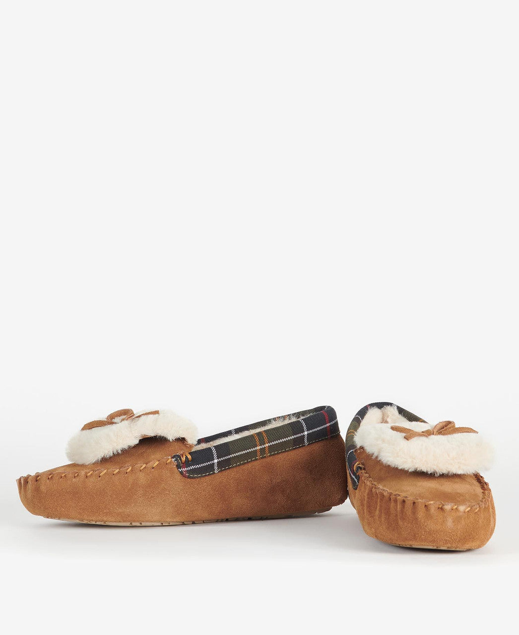 Barbour Darcie Slippers - Tan Suede