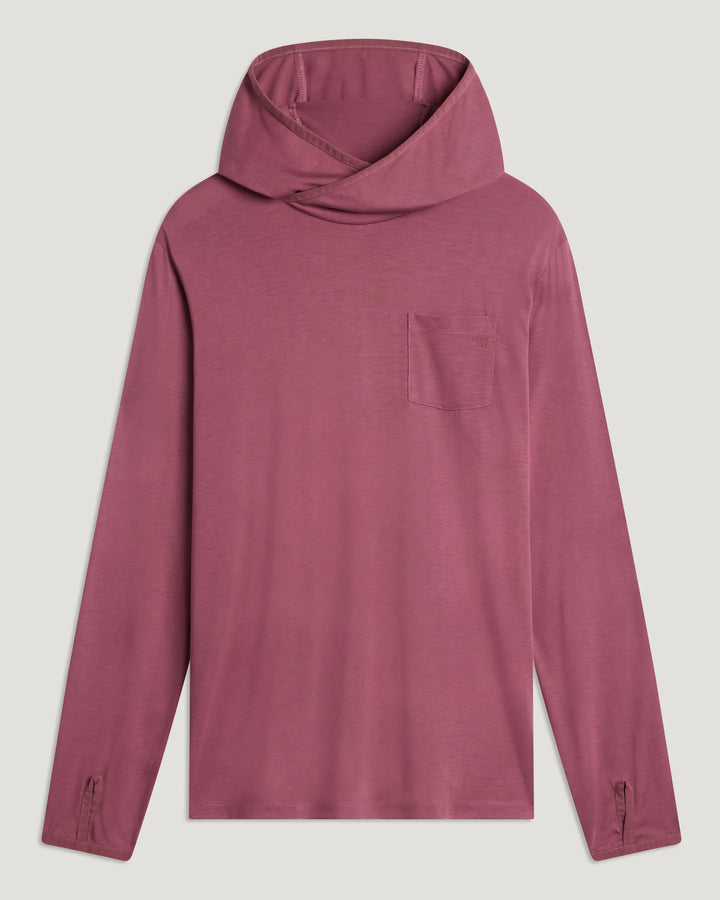 Free Fly Men's Bamboo Lightweight Hoodie: Plum
