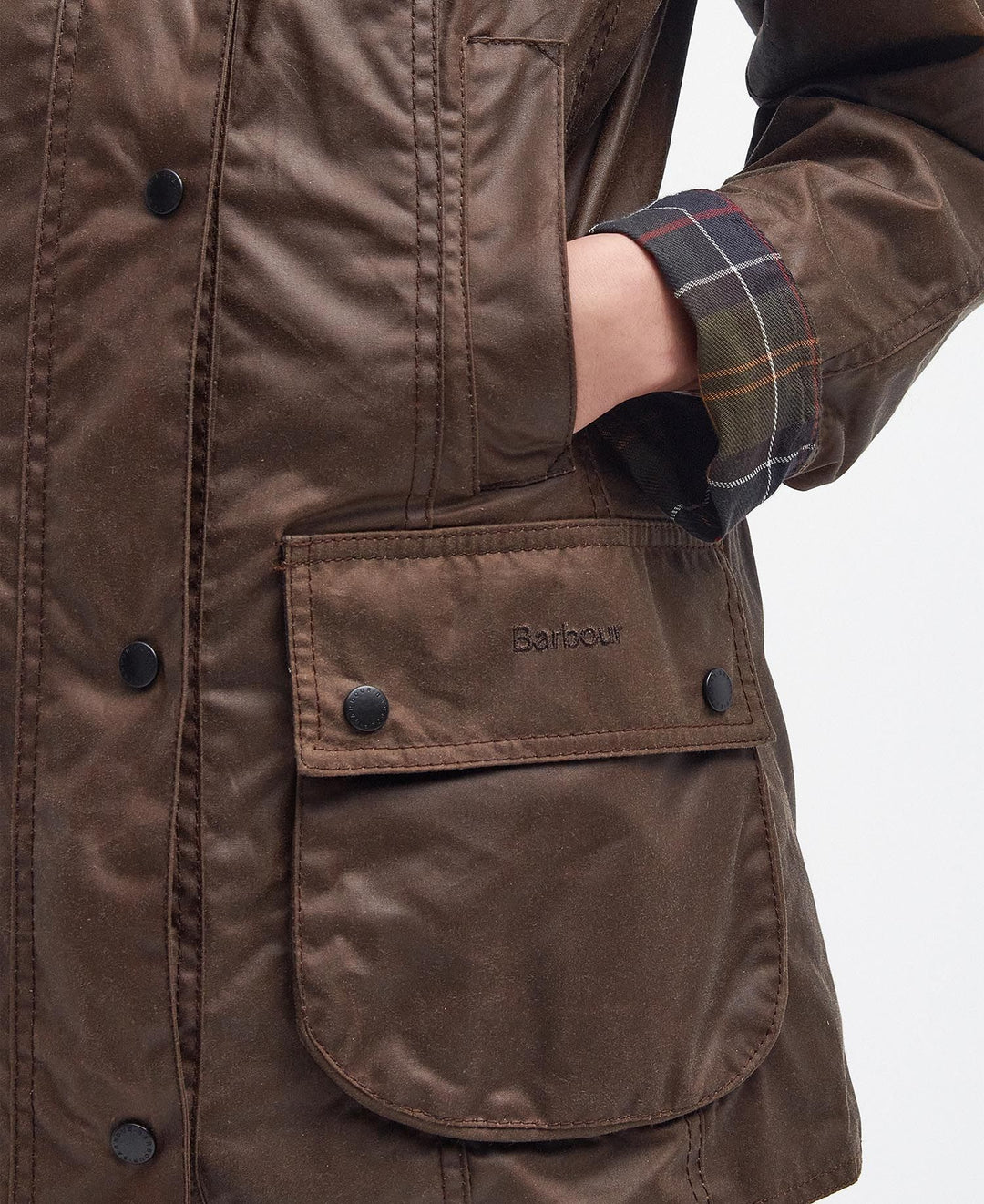 Barbour Beadnell® Waxed Jacket: Bark