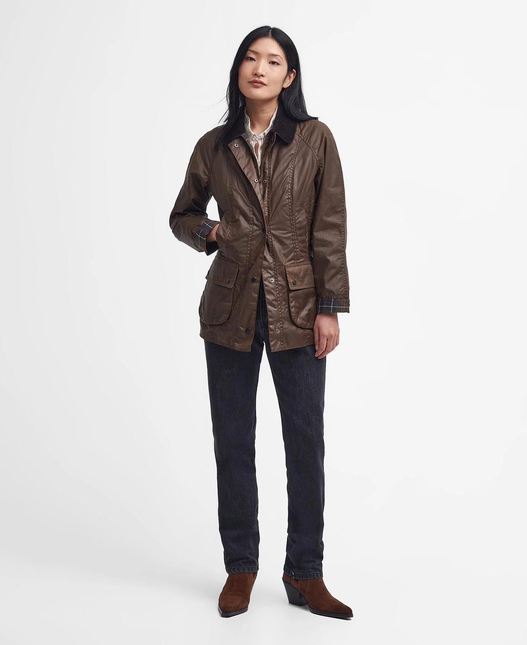 Barbour Beadnell® Waxed Jacket: Bark