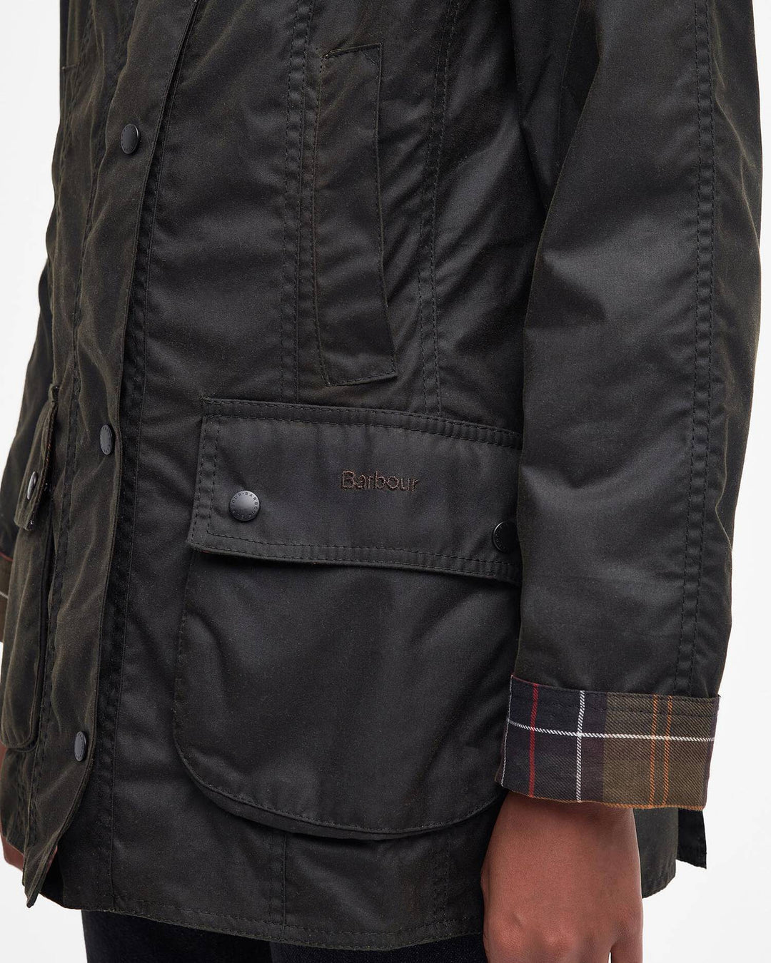 Barbour Classic Beadnell® Waxed Jacket: Olive
