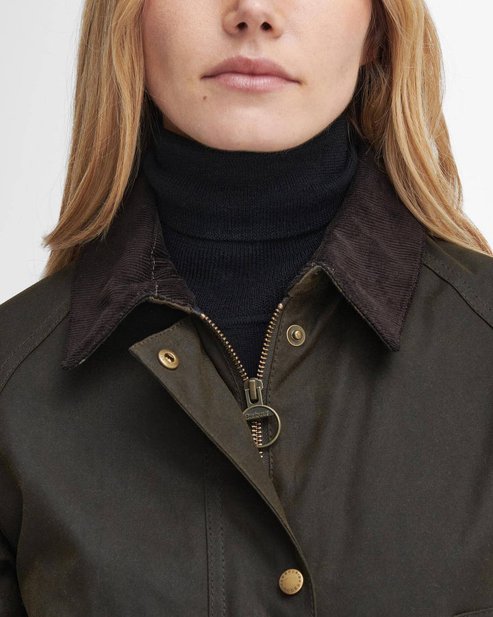 Barbour Women's Acorn Waxed Jacket: Olive