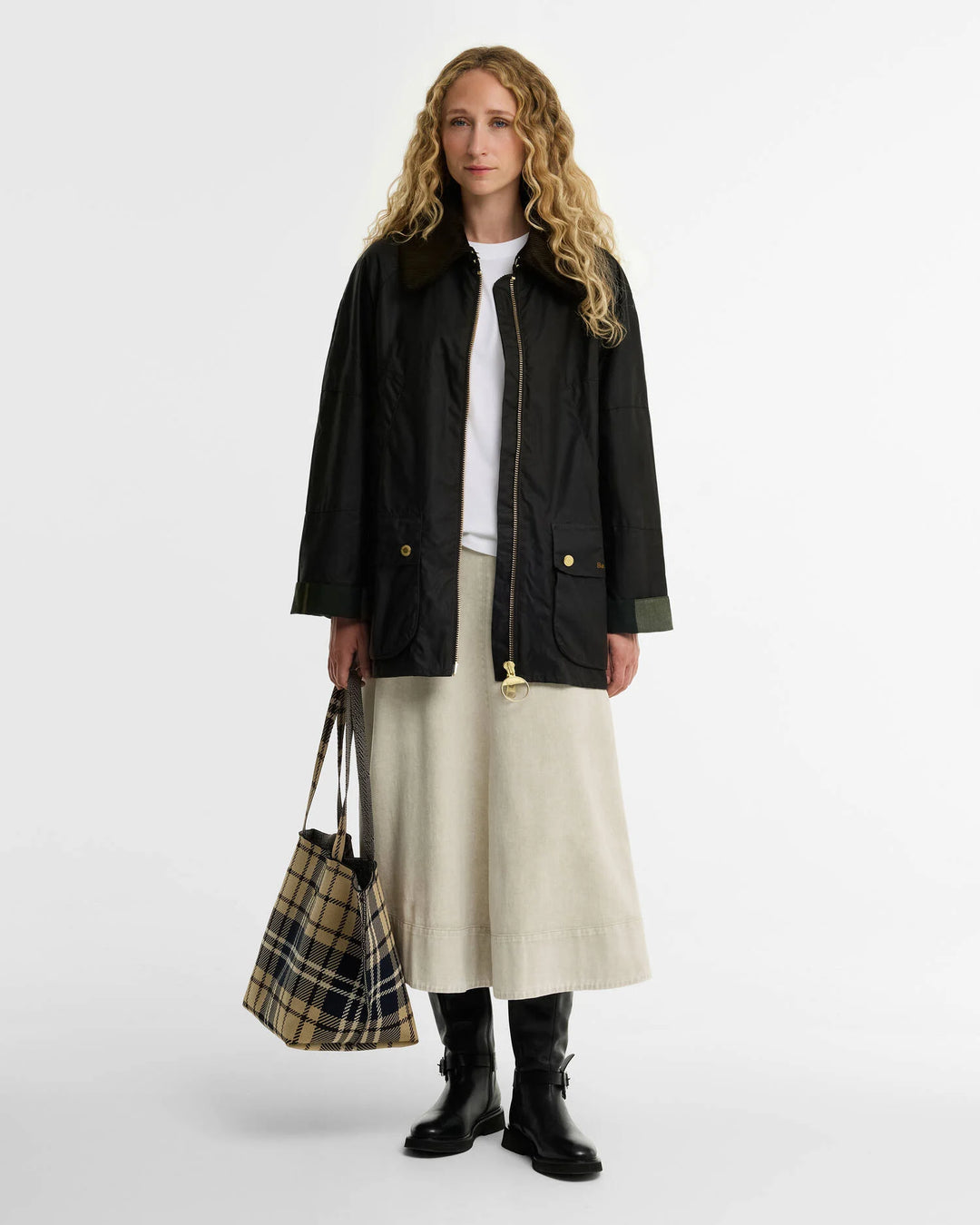 Barbour Allerston Waxed Jacket: Olive/Ancient