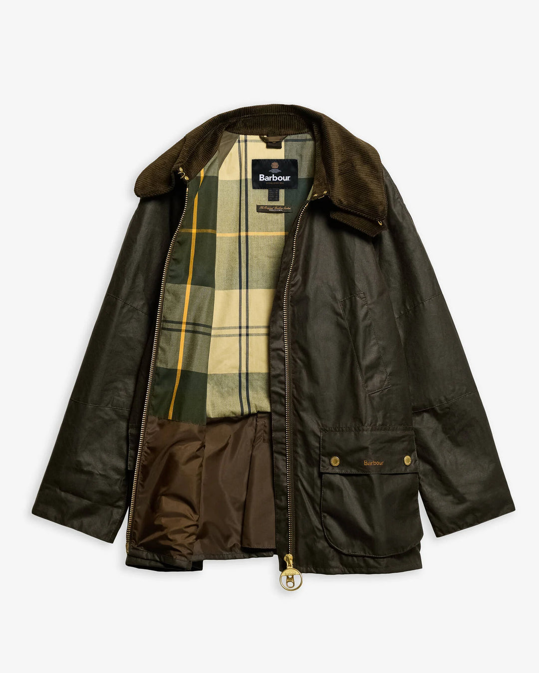 Barbour Allerston Waxed Jacket: Olive/Ancient