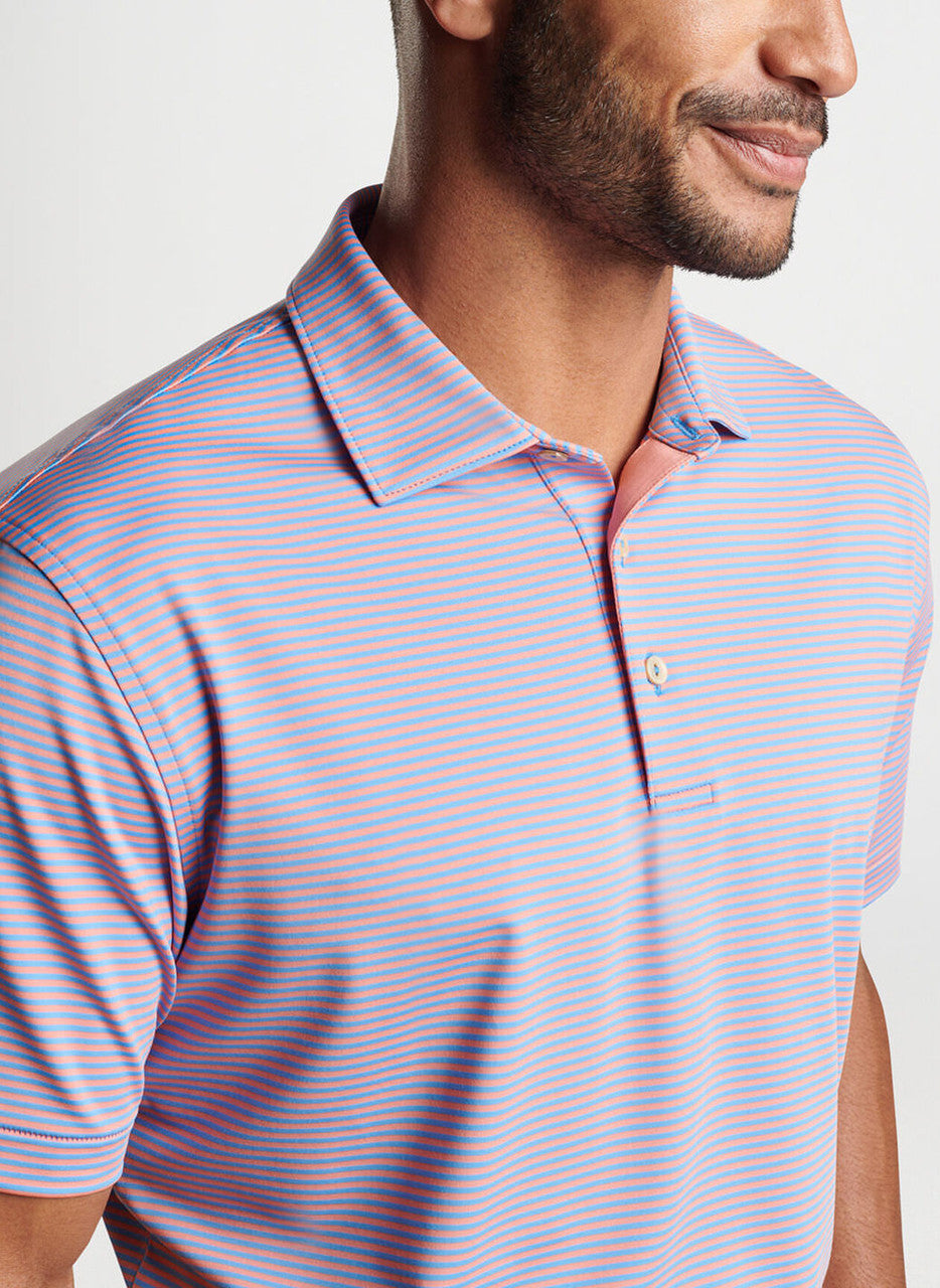 Peter Millar Hales Performance Jersey Polo: Liberty Blue